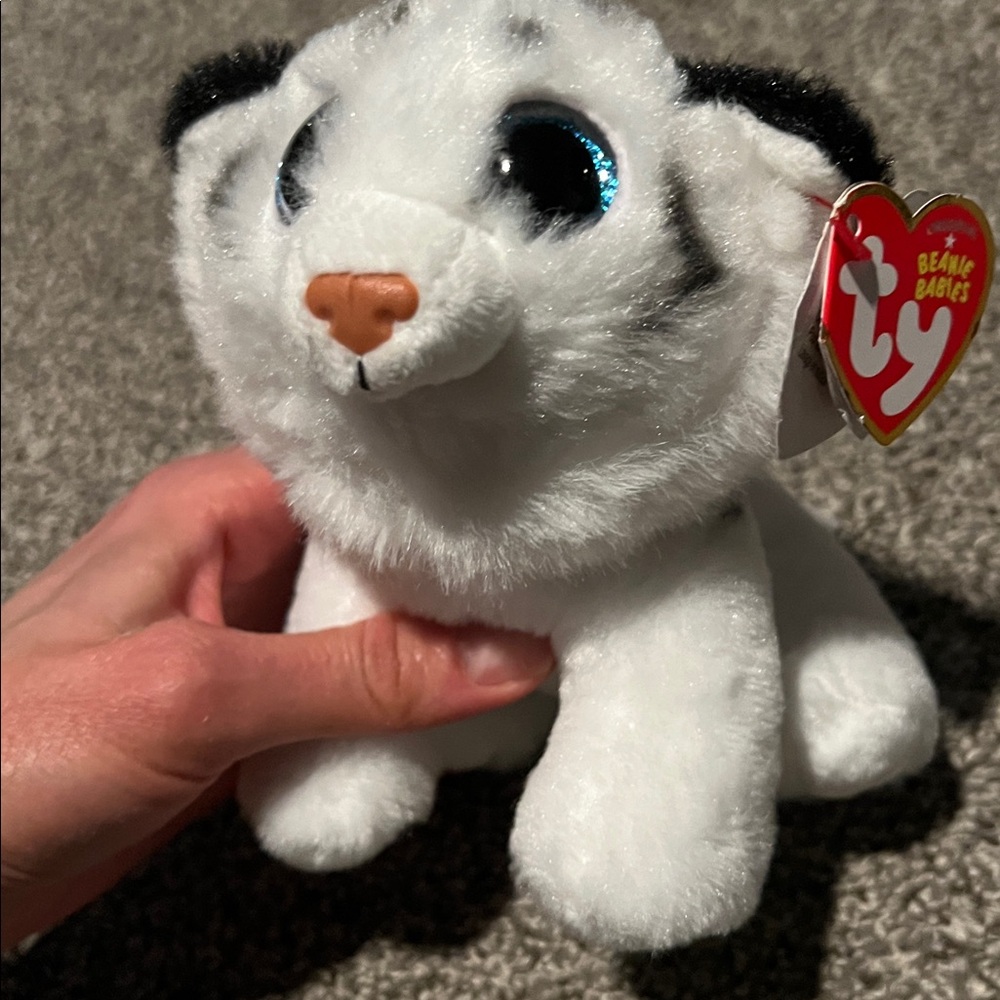 BNWT Ty Beanie Babies/Beanie Bellies Set (white tiger & polar bear) - Picture 5 of 6